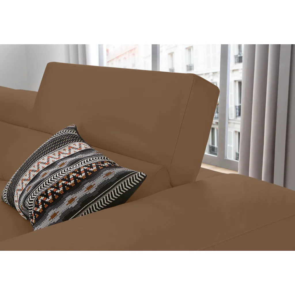 W.SCHILLIG Ecksofa »piedroo Designsofa mit tollem Sitzkomfort L-Form« Kopfteilverstellung wahlweise mit Sitztiefenverstellung Breite 303cm kaufen Meist gekauft