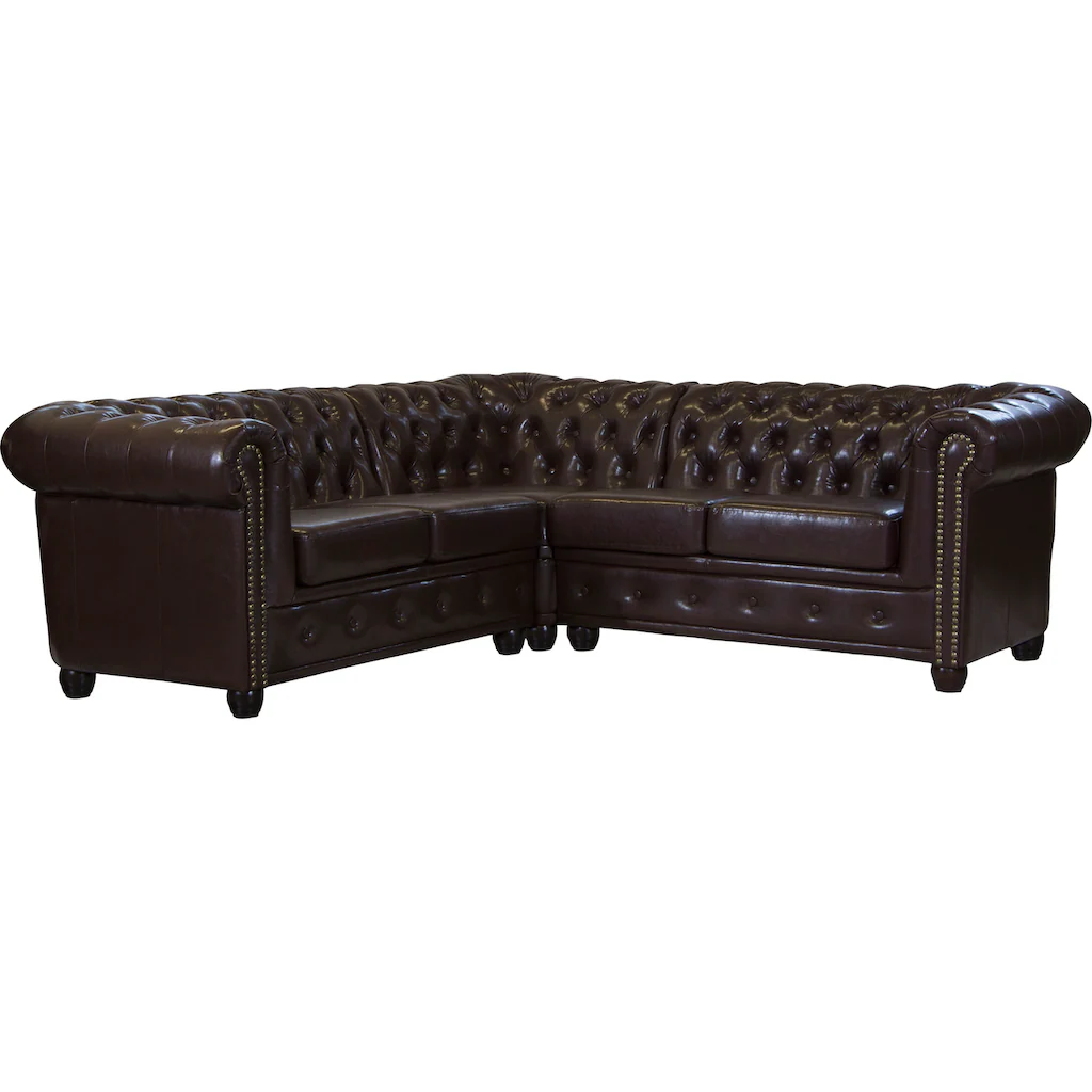 Home affaire Chesterfield-Sofa »Rysum L-Form« kaufen Günstig kaufen