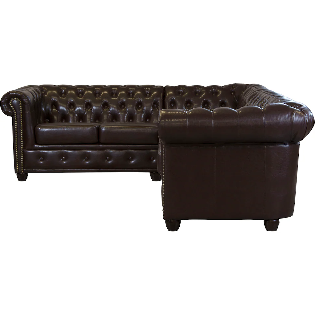 Home affaire Chesterfield-Sofa »Rysum L-Form« kaufen Günstig kaufen