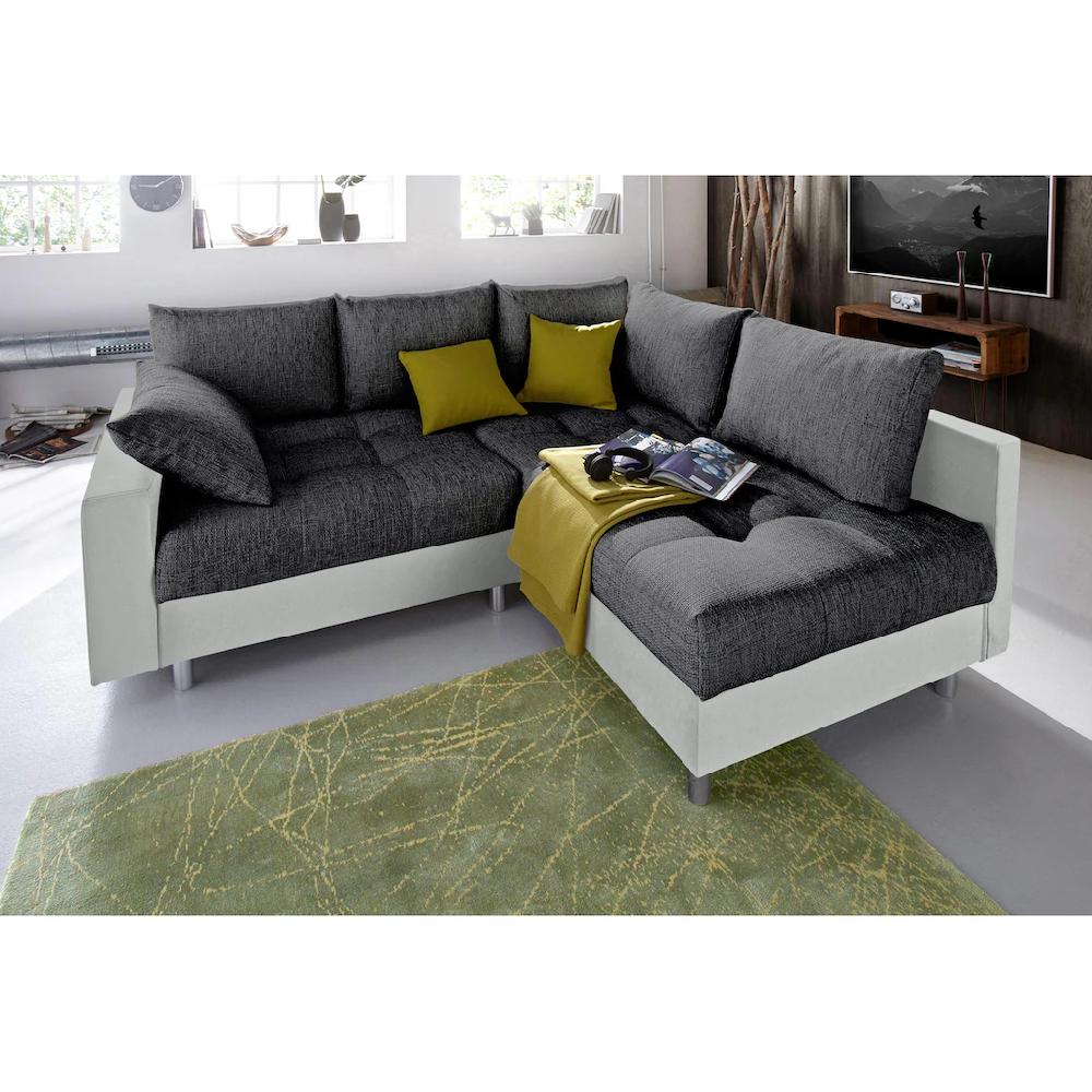 COLLECTION AB Ecksofa »Antonia L-Form« mit Federkern und zusätzlichem Hocker kaufen Preisnachlass