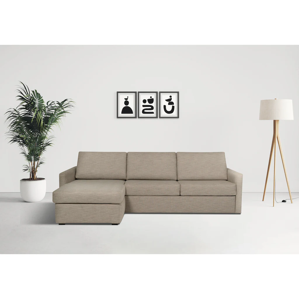 Places of Style Schlafsofa »GOLDPOINT Ecksofa 264 cm Liegefläche (140/200cm) L-Form « Bettfunktion Bonell-Federkernmatratze und Dauerschläfer-Funktion kaufen