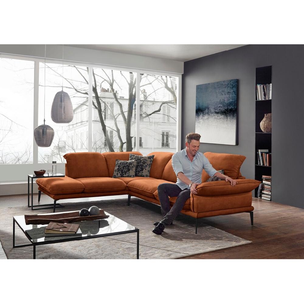 W.SCHILLIG Ecksofa »sherry Designsofa mit tollem Sitzkomfort elegant und zeitlos L-Form« mit Kopfstützenverstellung Winkelfüße in Schwarz Breite 302 cm kaufen Bestseller