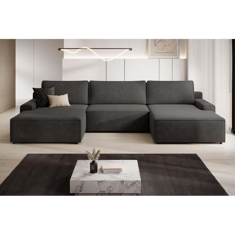 TRENDMANUFAKTUR Wohnlandschaft »Challenge Schlafsofa mit Bettkasten Couch in U-Form Breite 333 cm« (3 St.) XXL Sofa mit Bettkasten und Schlaffunktion in trendigem Cordstoff kaufen