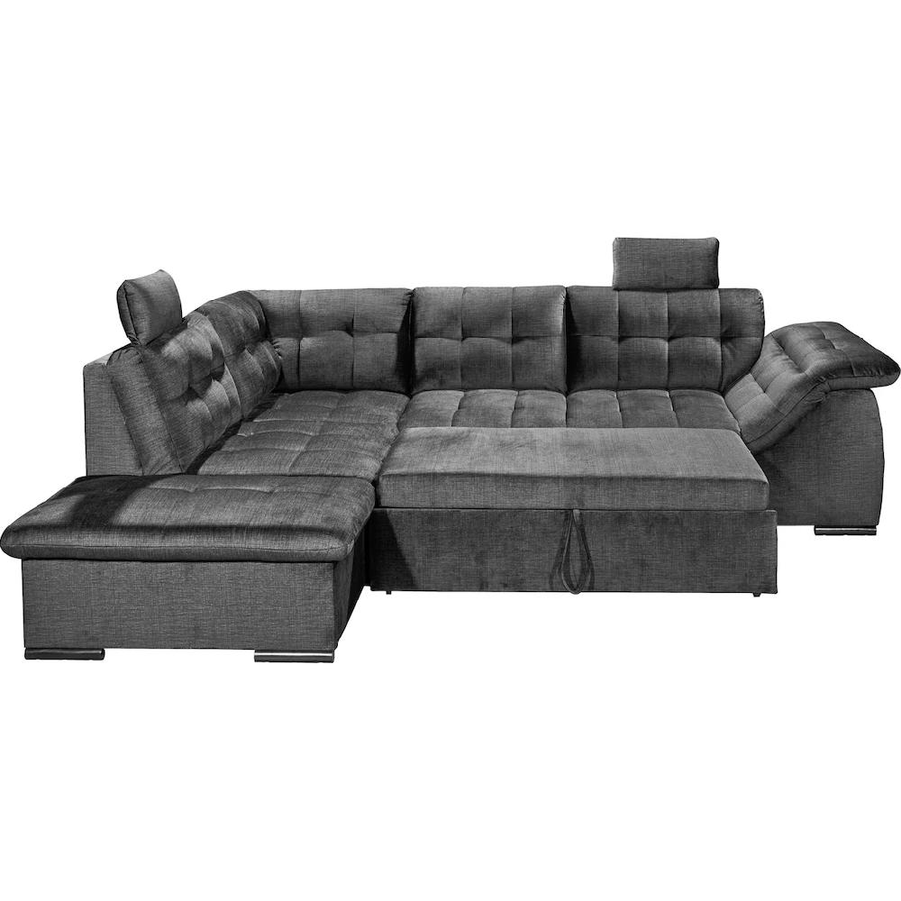 ED EXCITING DESIGN Ecksofa »Estrella L-Form« mit Bettkasten Schlaffunktion Kopfstützen Armteilverstellung kaufen Neueste Stile