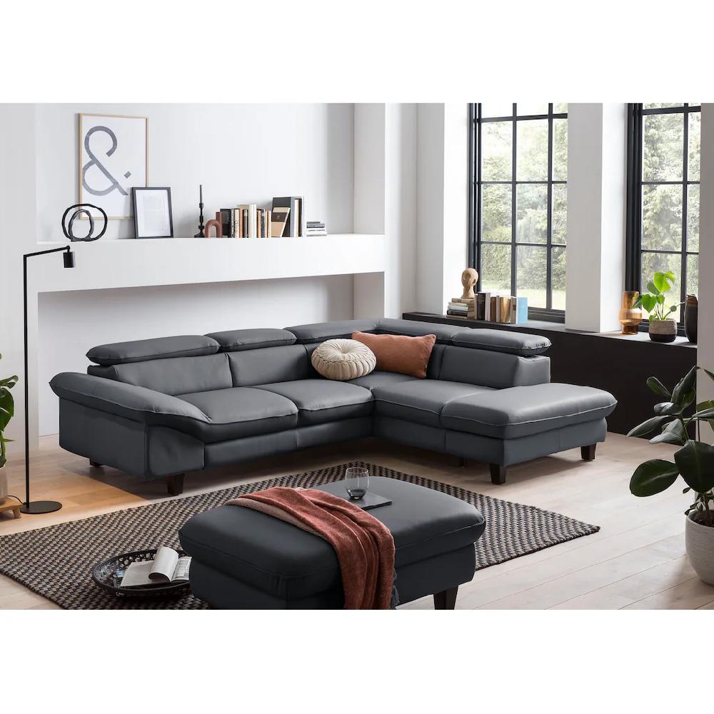 Home affaire Ecksofa »Pilot L-Form« mit Kopfteilverstellung optional Bettfunktion und Bettkasten Letzte 2 Tage