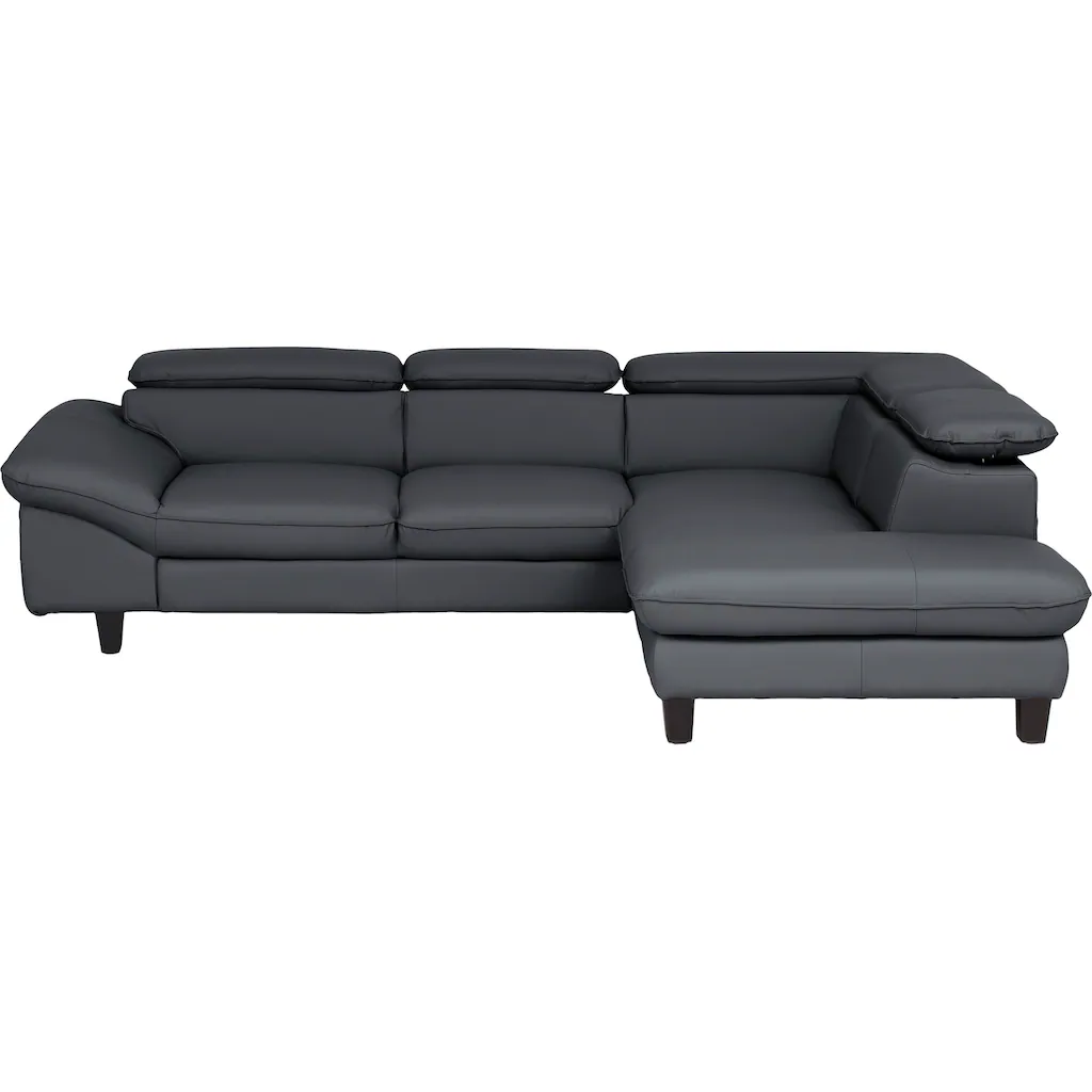 Home affaire Ecksofa »Pilot L-Form« mit Kopfteilverstellung optional Bettfunktion und Bettkasten Letzte 2 Tage