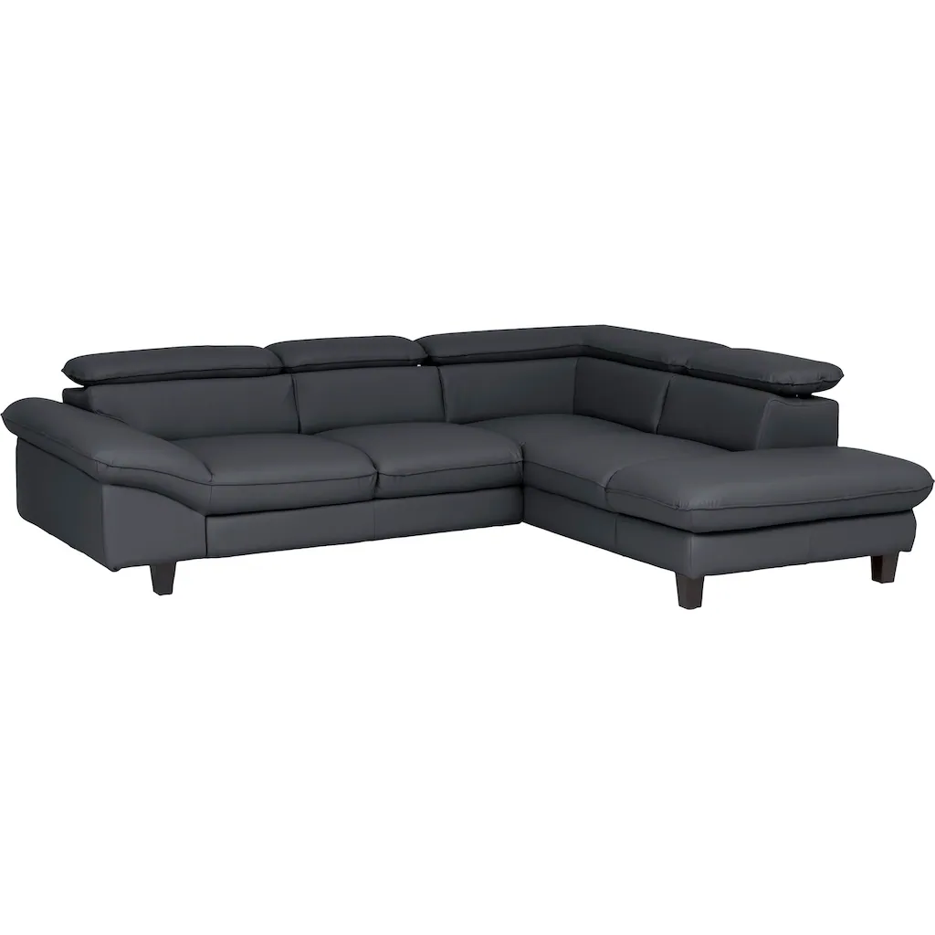 Home affaire Ecksofa »Pilot L-Form« mit Kopfteilverstellung optional Bettfunktion und Bettkasten Letzte 2 Tage