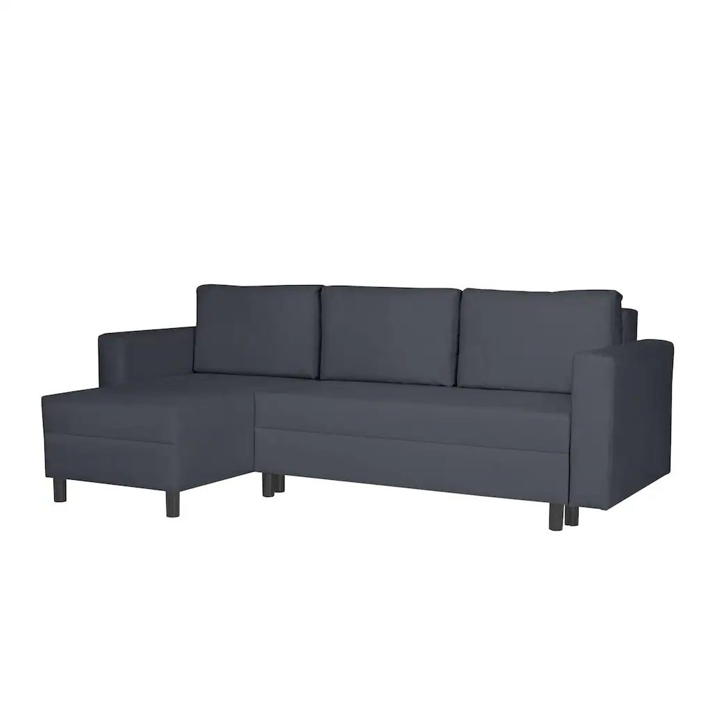 INOSIGN Ecksofa »GLENOE Schlafsofa mit Bettkasten Recamiere beidseitig montierbar« L-Form Maße B/T/H: 230/135/84 5 cm Velvet & Struktur weich Letzter Tag