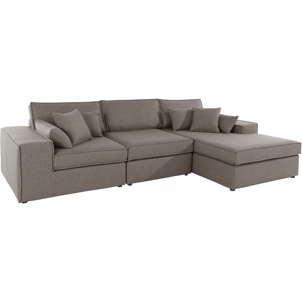 RAUM.ID Ecksofa »Florid L-Form« 3 Teile bestehend aus Modulen viele Bezugsqualitäten auch in Cord kaufen Bis zu 50% Rabatt
