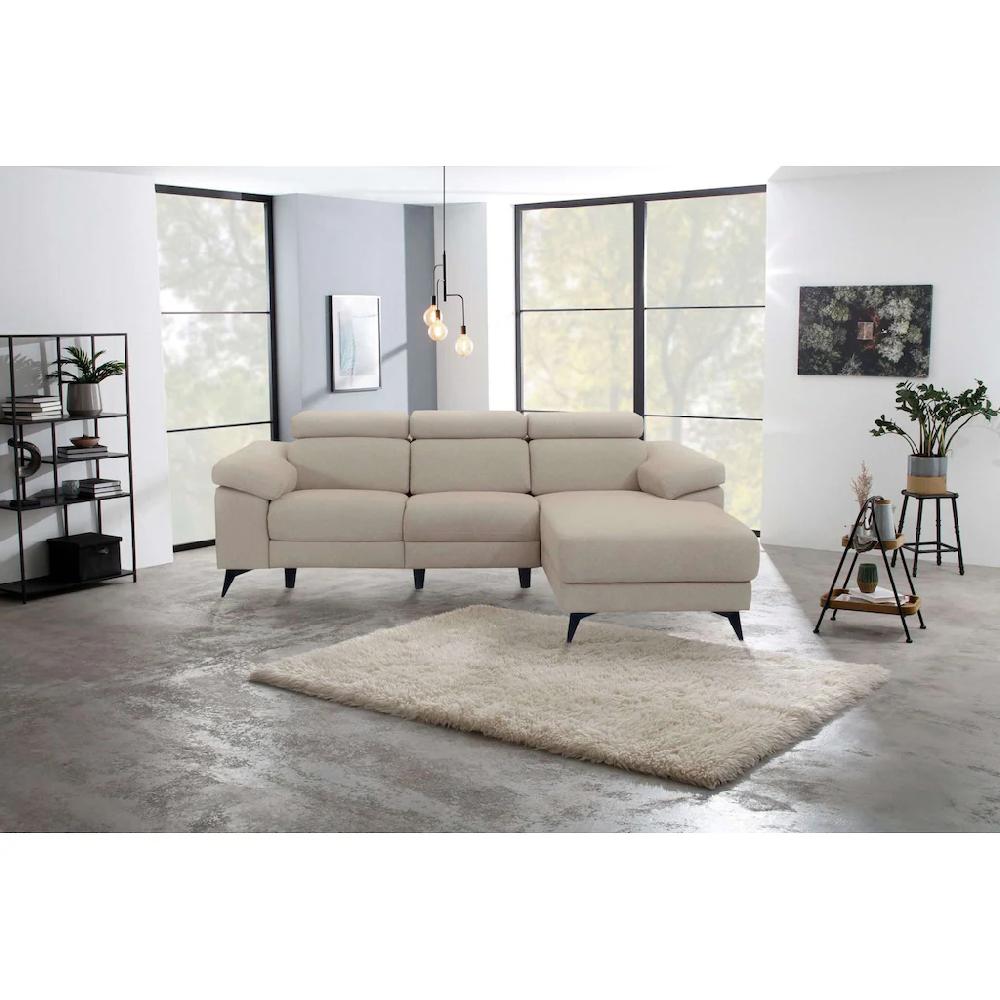 Places of Style Ecksofa »Samira« mit elektrischer Relaxfunktion in einem Sitz und USB-Anschluss kaufen Bis zu 60% Rabatt