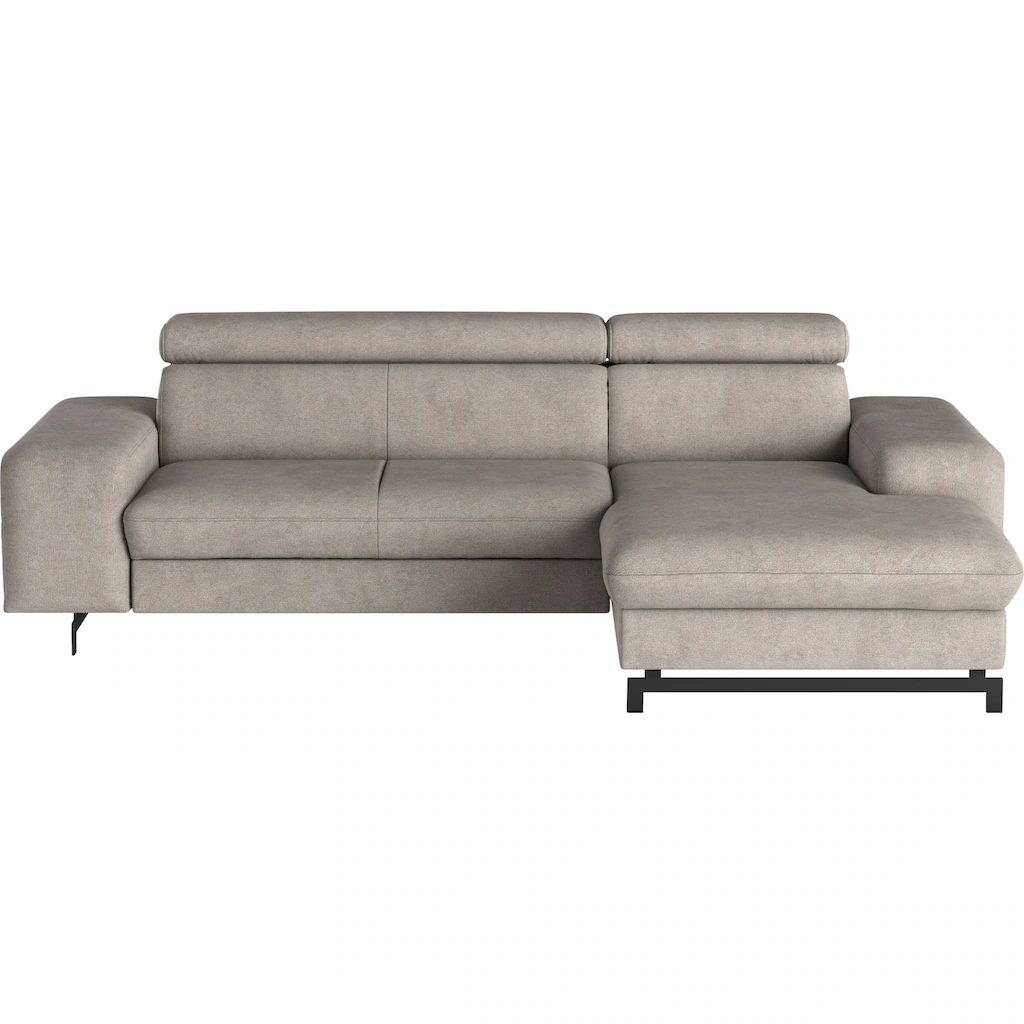 COTTA Ecksofa »Emma L-Form« Verstellbare Kopfstützen optional mit Schlaffunktion und Bettkasten Sonderangebot der Fabrik