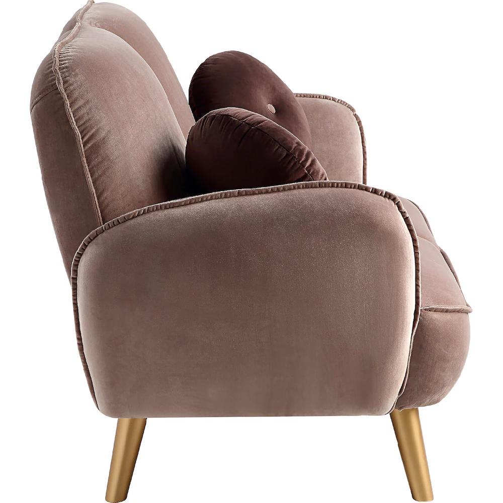 ATLANTIC home collection 2-Sitzer »Ben« mit Welleunterfederung inkl. 2 Dekokissen goldenen Massivholzfüßen kaufen Speichern exportieren