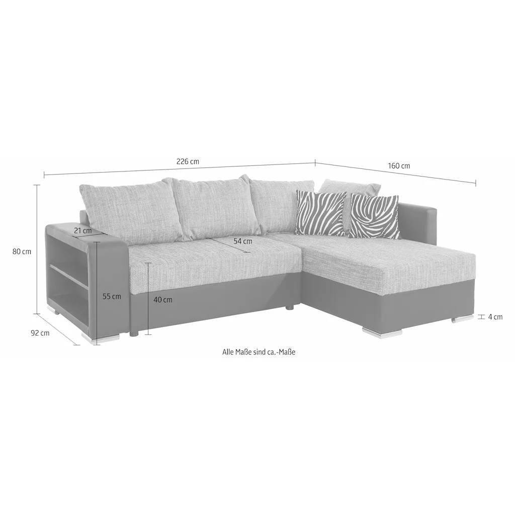 COLLECTION AB Ecksofa mit komfortablem Federkern online kaufen Auslauf