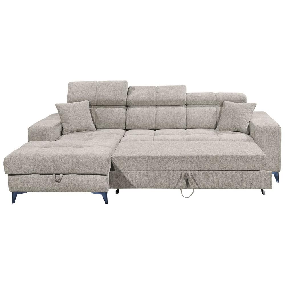 ED EXCITING DESIGN Ecksofa »Sydney L-Form« (2 St.) frei im Raum stellbar mit Bettkasten inkl. Kopfteilverstellung kaufen Kostenloser Versand