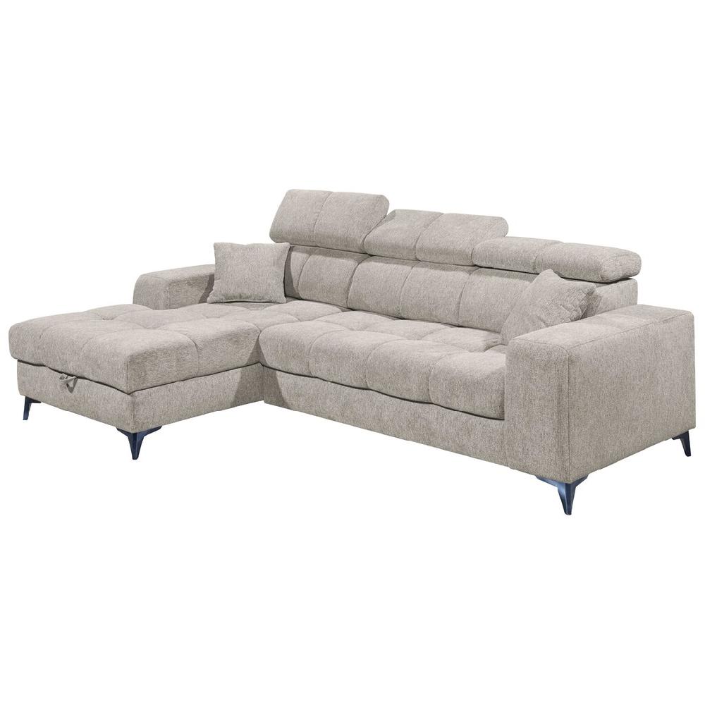 ED EXCITING DESIGN Ecksofa »Sydney L-Form« (2 St.) frei im Raum stellbar mit Bettkasten inkl. Kopfteilverstellung kaufen Kostenloser Versand