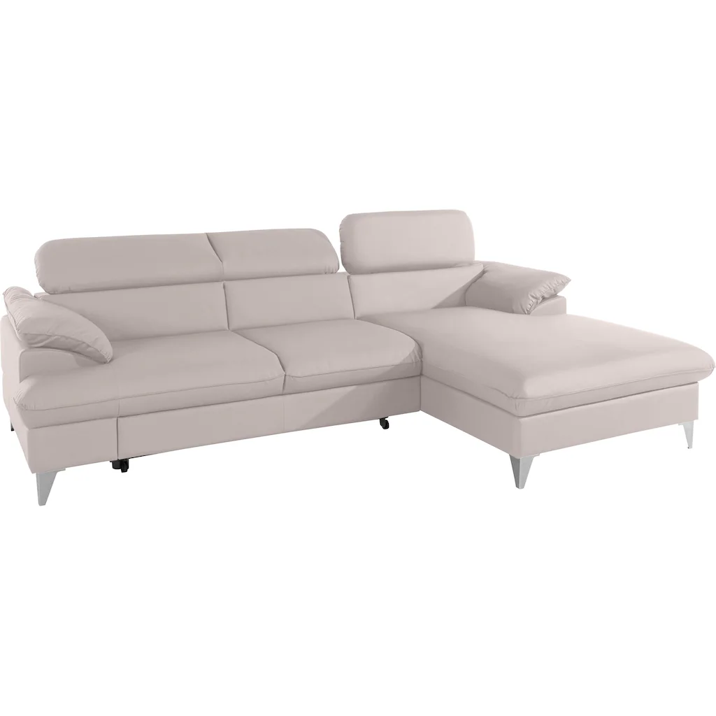 COTTA Polstergarnitur »Caluso« (2 tlg.) Set: bestehend aus Ecksofa Hocker Ecksofa inkl. Kopfteilverstellung kaufen Fabrik Onlineshop