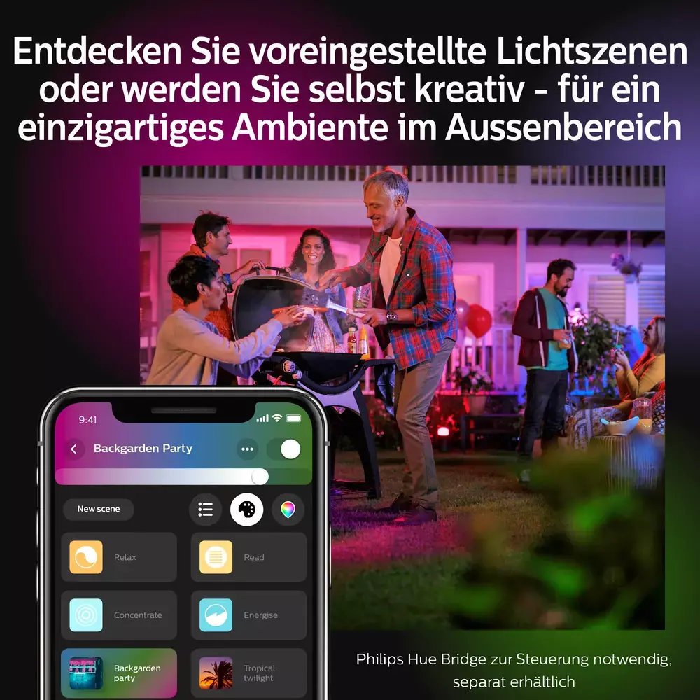 smarthome Philips Hue White & Color Ambience Econic Wandleuchte quadratisch kaufen Rabatte dieses Monats