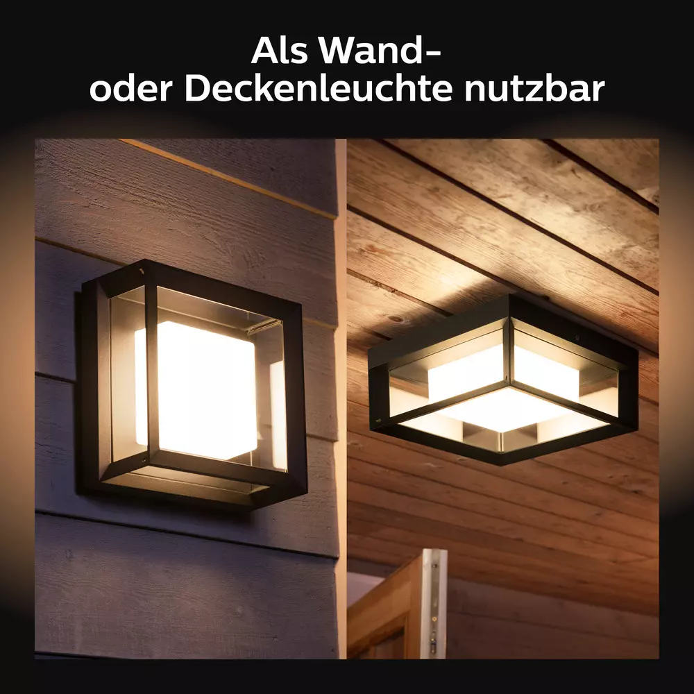 smarthome Philips Hue White & Color Ambience Econic Wandleuchte quadratisch kaufen Rabatte dieses Monats