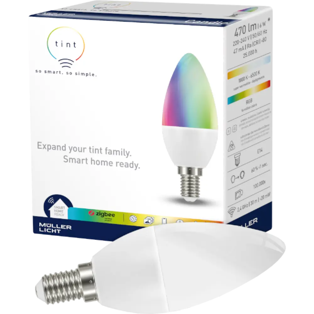 smarthome tint LED-Kerzenform white+color E14 kaufen Kauf eins, bekomm eins gratis