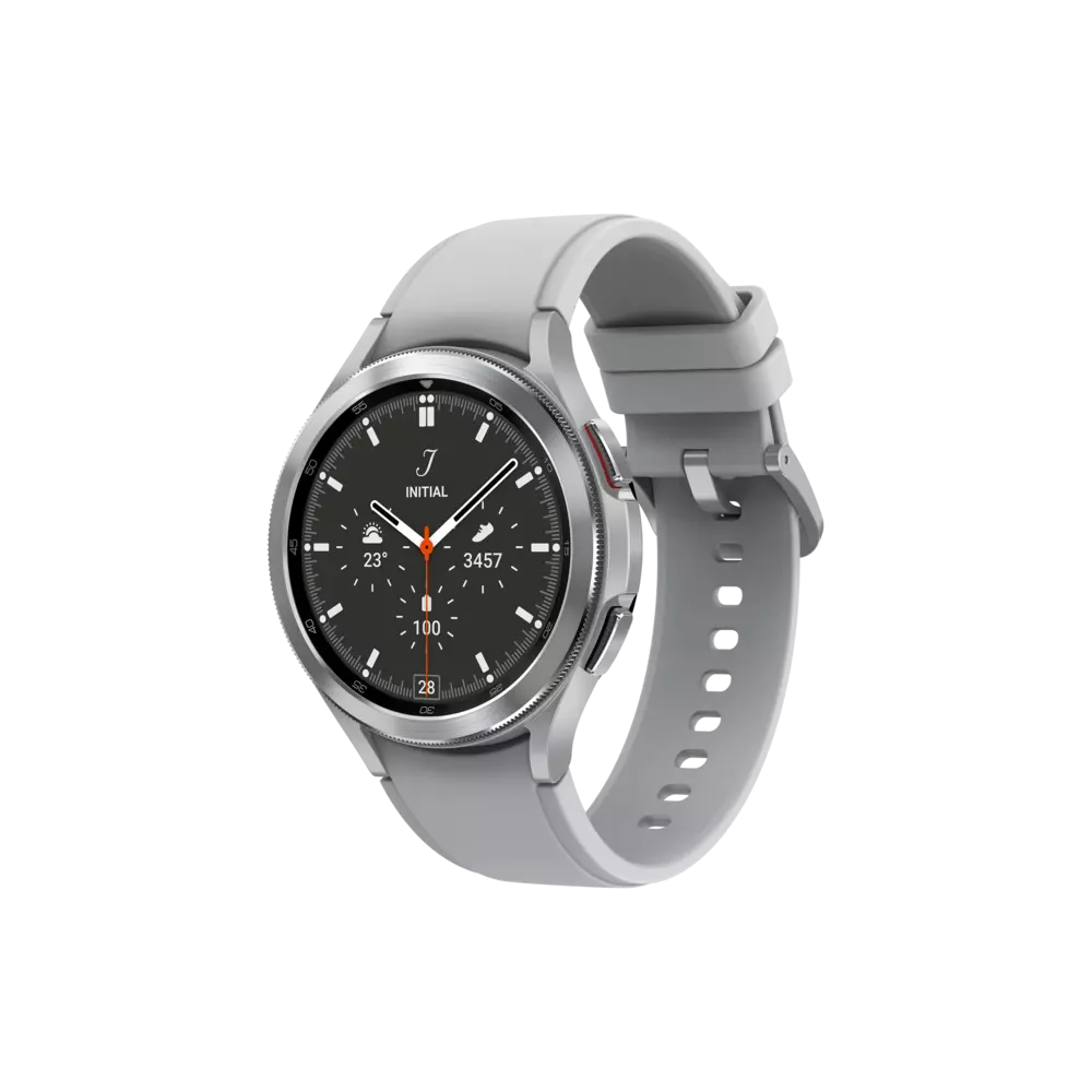 smarthome Samsung Galaxy Watch4 Classic Bluetooth 46 mm Silber kaufen Großer Ausverkauf