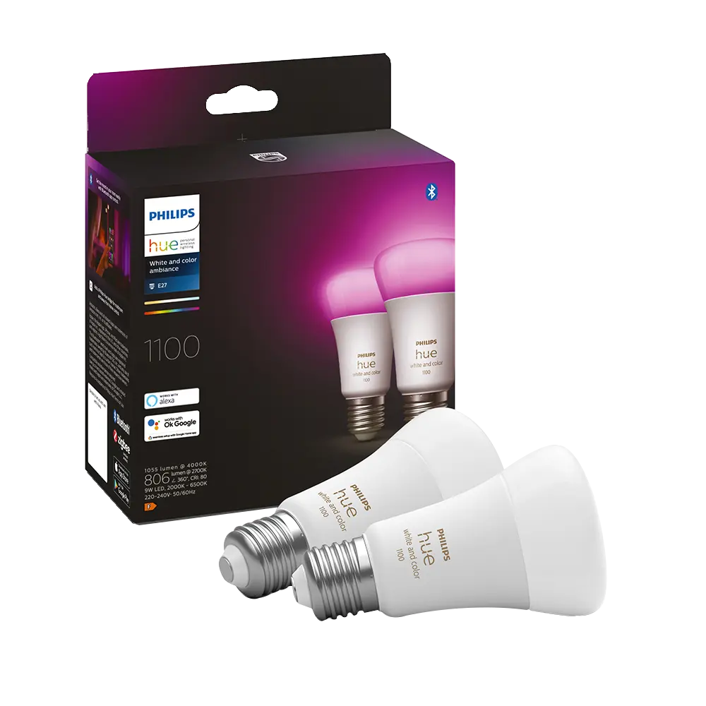 smarthome Philips Hue White & Color Ambience E27 Doppelpack kaufen Riesige Ersparnisse