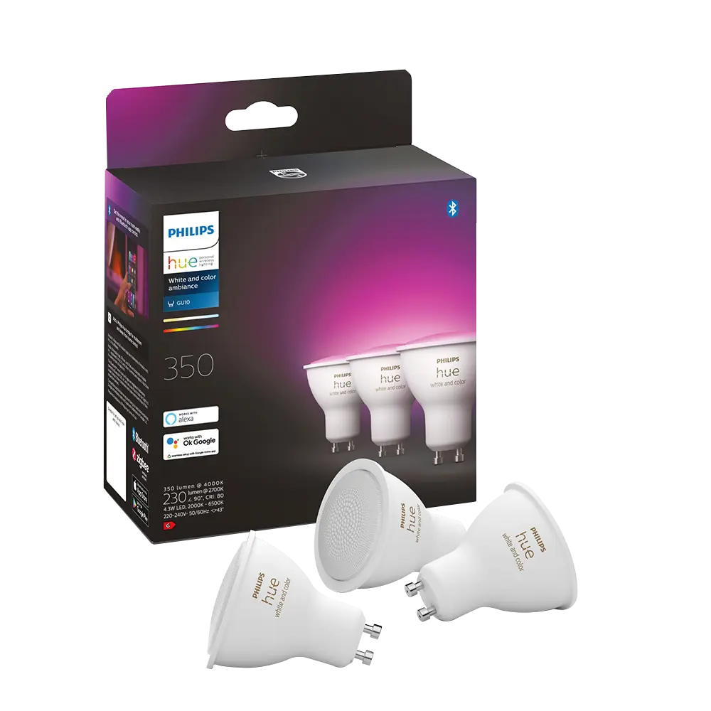 smarthome Philips Hue White & Color Ambience GU10 Dreierpack kaufen Zeitbegrenzte Promotion