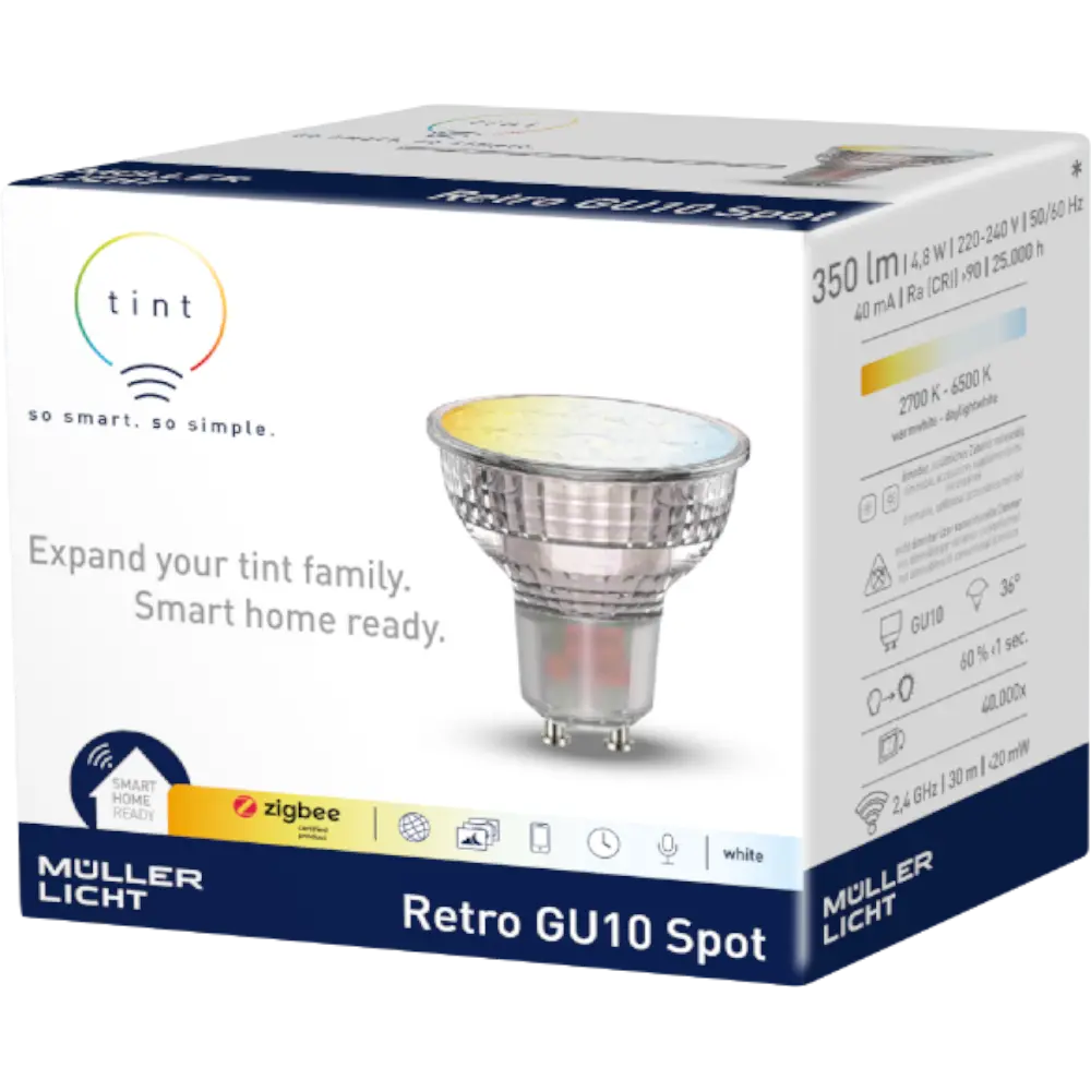 smarthome tint LED-Reflektor Retro white GU10 kaufen Sonderangebot der Fabrik