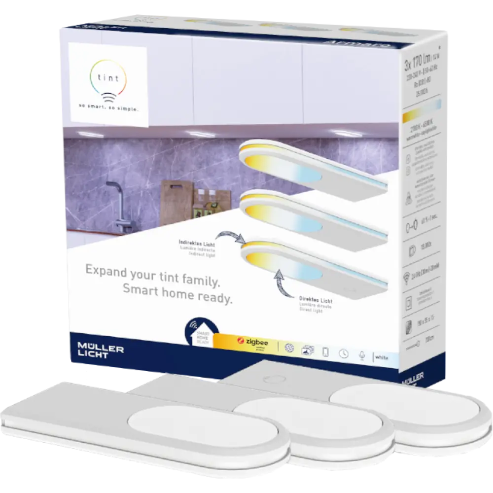 smarthome tint LED-Unterbauleuchte Armaro white 3er-Set kaufen Bestseller