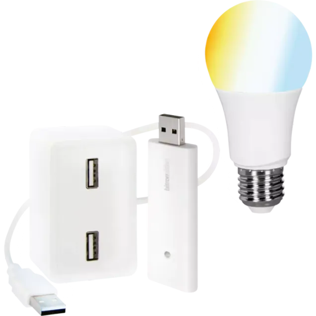 smarthome LED-Birnenform white E27 + Funkstick kaufen